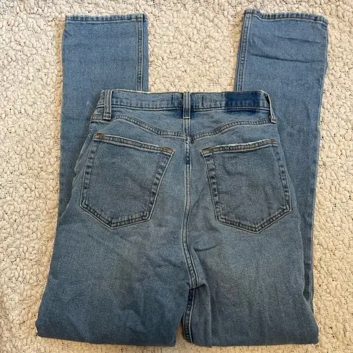 Abercrombie & Fitch Abercrombie '90s Slim Straight Ultra High Rise Jeans Criss Cross Curve Love 26