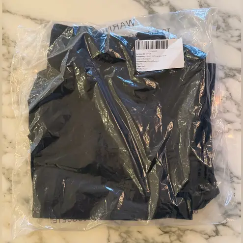 NWT QUINCE women's 100% European Black linen square neck jumpsuit Size XS