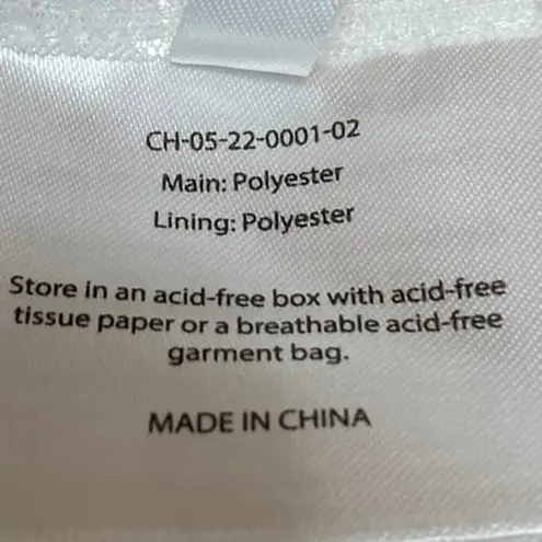 Chosen by KYHA Team 24 White Sequin Pockets Button Down Sheer Blouse Shirt Top L Size L