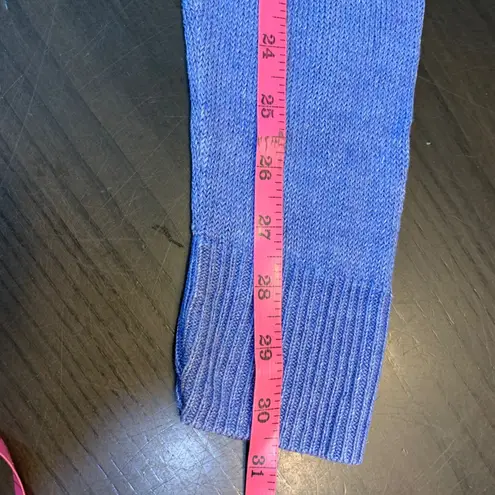 Talbots  Linen Open Front Cardigan Sweater Large Coastal Church Periwinkle Blue‎ thumbnail 10