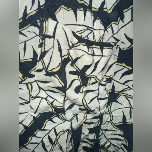 ONIA Women’s 100% Viscose Cropped Boxy Fit Button Down Top EUC Size M