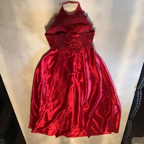 Women’s Gorgeous Red Formal Bridal Dress Two Pieces