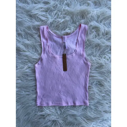 SKIMS Cotton Rib Tank Cherry Blossom Size Large