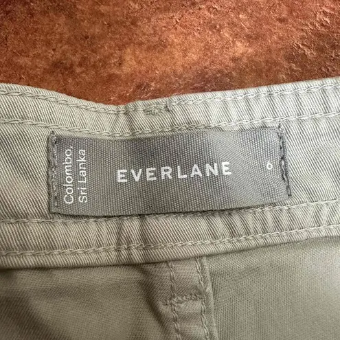 Everlane  Light Khaki Flat Front Wide Leg Chinos Pants Size 6