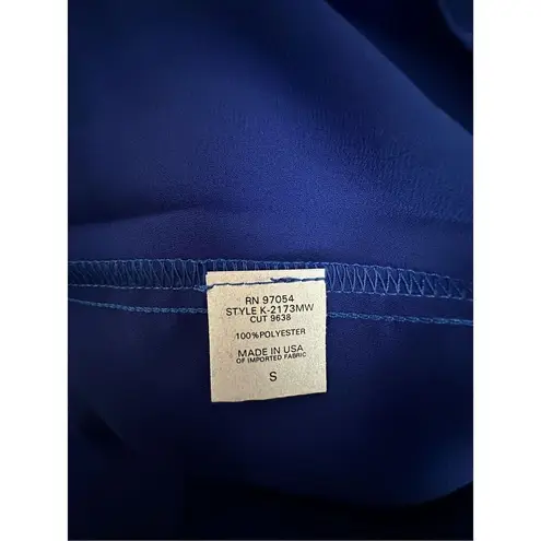 Krisa Revolve Los Angeles Chiffon Blouse in Royal Blue Size XS