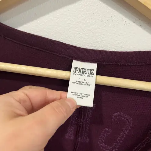 Victoria’s Secret PINK Naughty Is The New Nice Holiday One Piece Pajamas L Red Size L