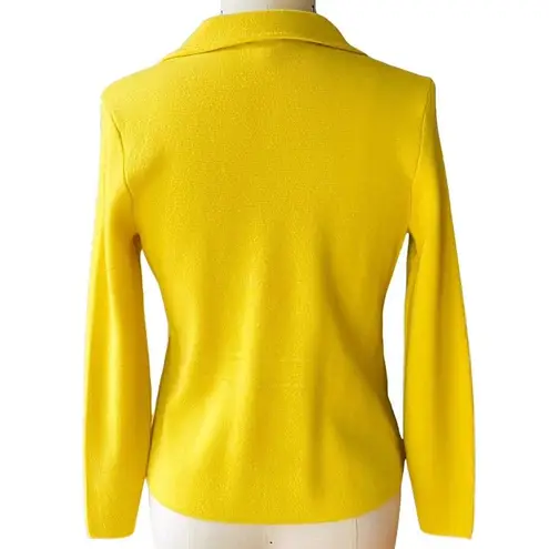 Talbots NWOT ~  Merino Wool YELLOW Button Cardigan Sweater Jacket ~ MEDIUM P