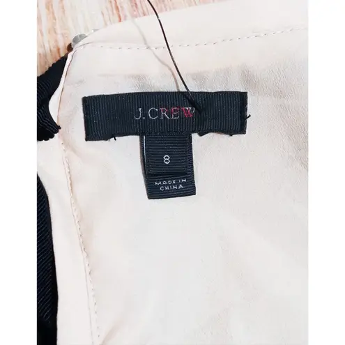 J. Crew Women’s Top Sequin Black Ribbon Zip Back Closure Gold MSRP $148 Size 8