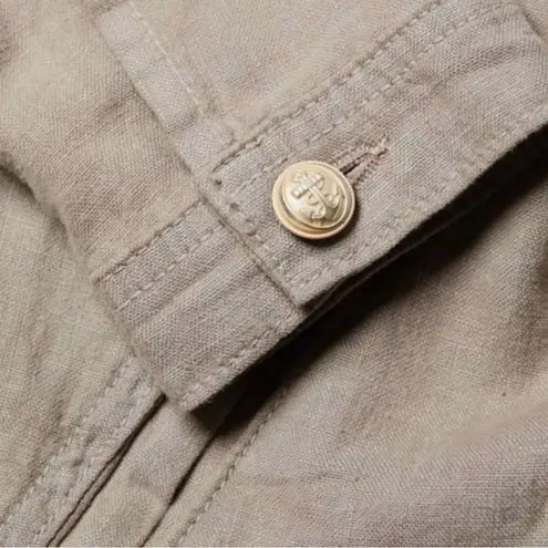 L'Agence L’AGENCE Celine Slim Linen Jacket Size Small Cinder