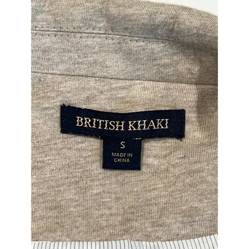 British Khaki One Button Soft Structured Blazer Women's Size S Heathered Tan