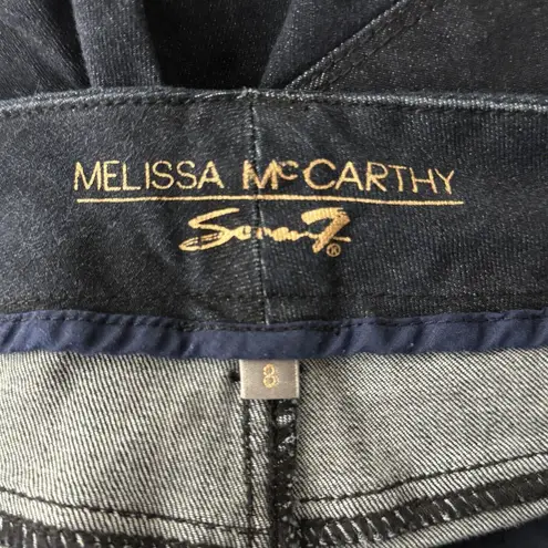 Melissa McCarthy x Seven 7 Jeans Womens 8 Blue Crop Jean Skinny Dark Wash Casual