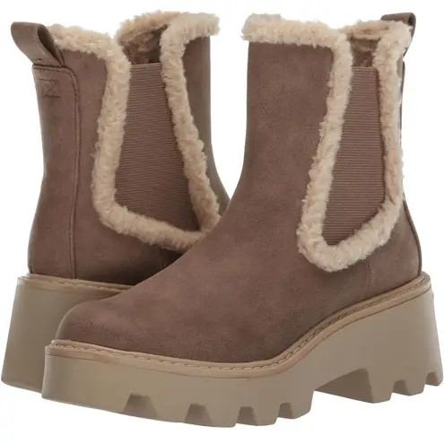 DV By Dolce Vita Vinny Lug Sole Plarform Bootie Ankle Boot Brown/Tan 6.5 Brown