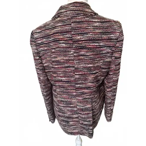Elie Tahari New Multi-Color Tweed Double-Breasted Blazer, size 14