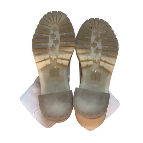 Dolce Vita Women’s Faux Suede Lug Sole Chelsea Heeled Boot Cream size 8.5 Tan