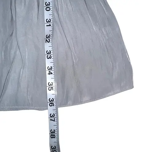 Ramy Brook Paris Sleeveless High Neck Mini Dress in Silver SMALL