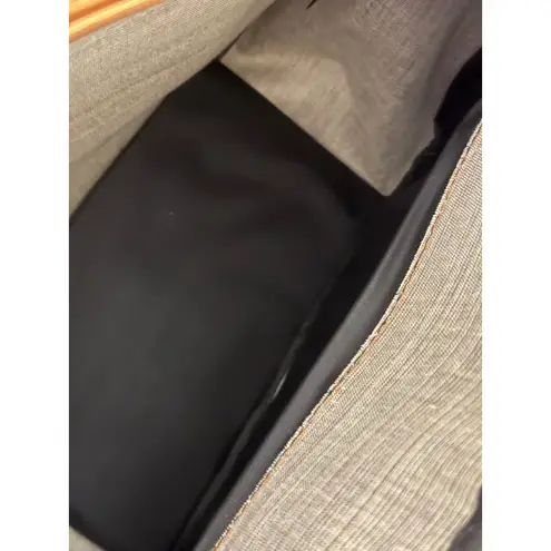 Vintage Brown Faux Leather Satchel Crossbody Bag With Buckle Detail Green