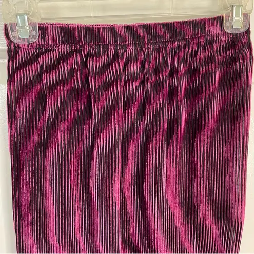 Ronny Kobo Collection Jay Velvet Maxi Skirt Purple wavy metallic size Pink Size XS