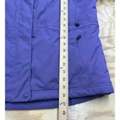 L.L. Bean Women’s Rugged Ridge Ski Jacket Full Zip Primaloft Purple Petite L Size undefined