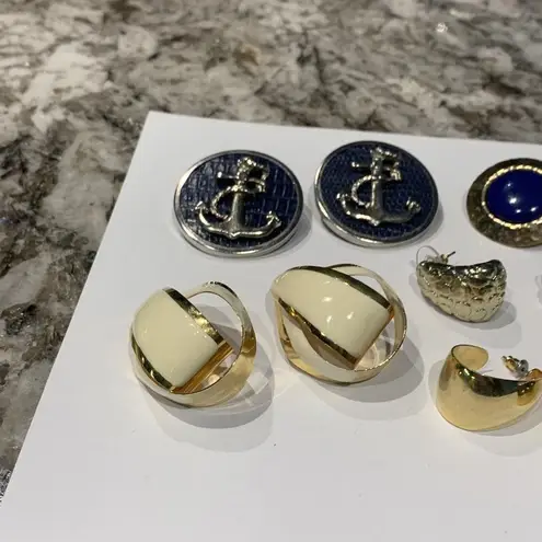 Lot Of 5 Costume Earrings Vintage