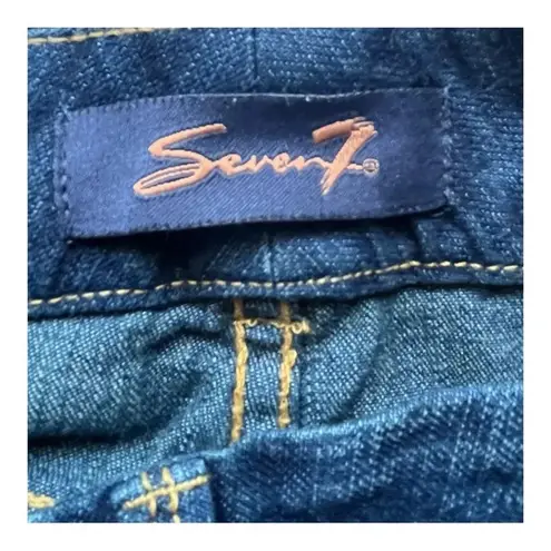 Seven7 Embellished Bootcut Jeans Dark Wash Stretch Sparkle Women Size 6