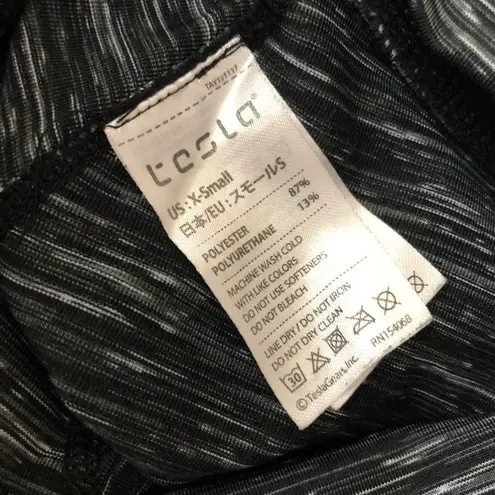 Tesla Womens Cropped Leggings Heathered Gray Size XS