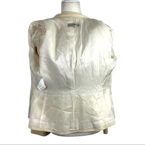 Emporio Armani New Single-breasted Fitted High/low Peplum Blazer Size 12