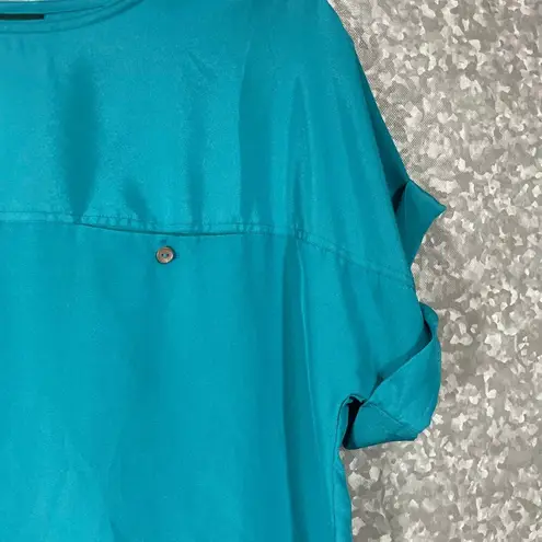 Boundary Waters Women's Turquoise Boxy Boat Neck Top