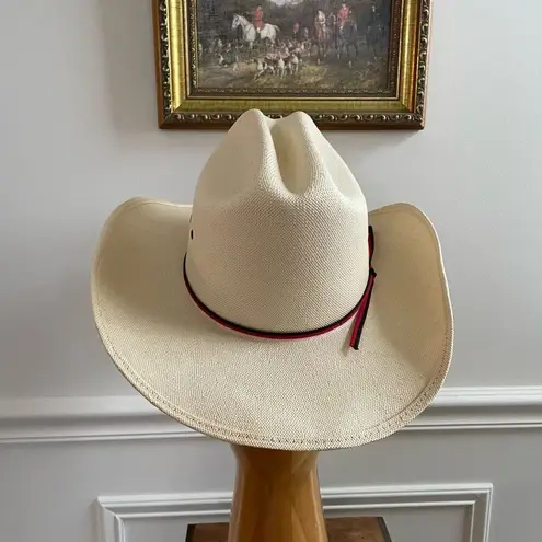 Genuine Shantung Straw Cowboy Cowgirl Hat 21” Small