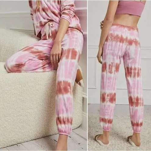 Sundry NEW  Women Size Medium Pink Tie Dye Jogger Sweatpants