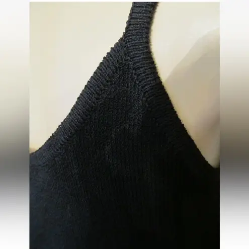 St. John BASICS KNIT WOMENS TOP CAMI BLACK SANTANA KNIT SIZE MEDIUM