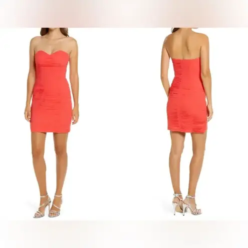 Lavish Lice FINAL PRICE NWT LAVISH ALICE Pleated Pleat Chiffon Sweetheart Mini Dress