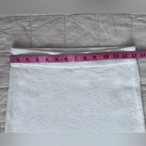 Rebecca Taylor White Mini Bouclé Knit Skirt Coastal Beachy Contemporary - Small