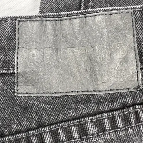 GRLFRND Revolve  The Karolina High Rise Straight Crop Jean Washed Black Size 28