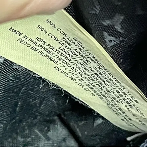 Kate Spade  New York Colorblock Ivory Black Pebbled Leather Crossbody Small