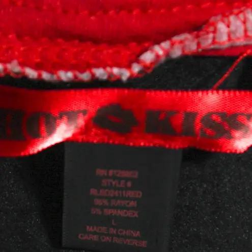 Hot Kiss NWT Red T-Shirt Dress with Corset Lace-Up Front Size Large