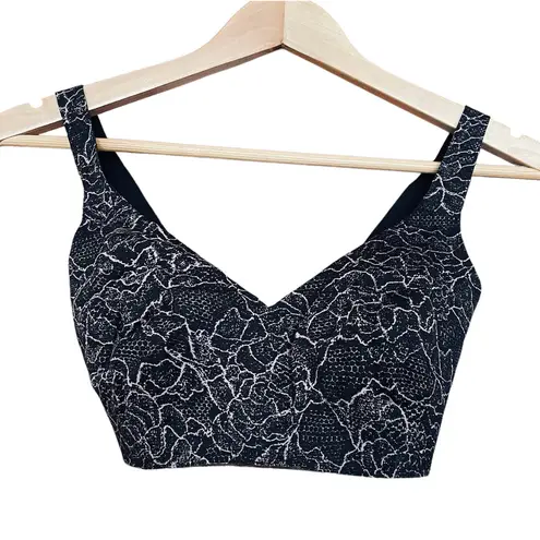 Lululemon NEW  Like Nothing Bra Lacescape Spanish Rose Black Size 32DD