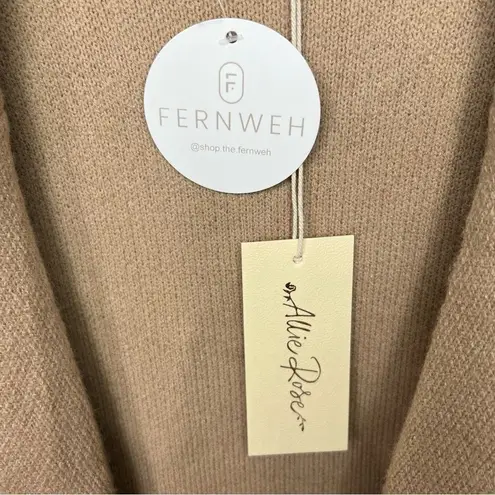 Allie Rose NWT Camel Collared Coatigan Sweater Cardigan Jacket Size Medium - Image 6