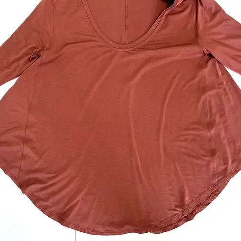 Lululemon  Up For Down Time Long Sleeve Shirt in Terracotta Rust Size XL