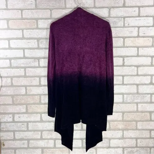 Barefoot Dreams Bamboo Chic Lite Calypso Purple Ombré Wrap Sweater Size S/M