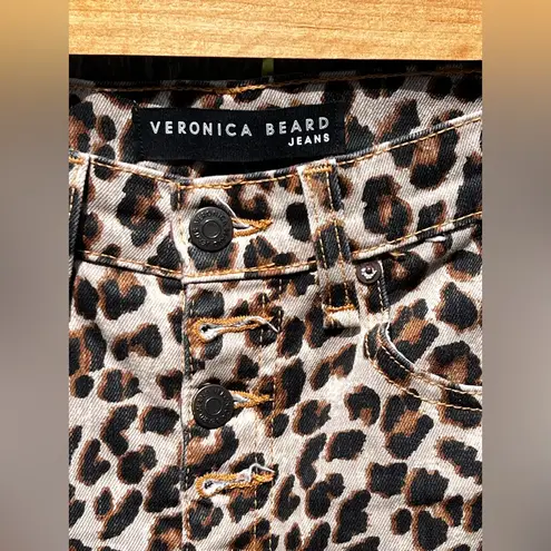 Veronica Beard Brooke Leopard Print Skinny Jeans