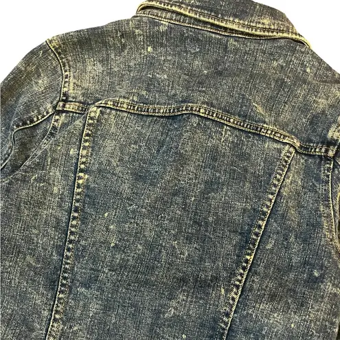 Pilcro and the Letterpress  Jean Jacket Stretchy Distressed Medium Wash Women Small