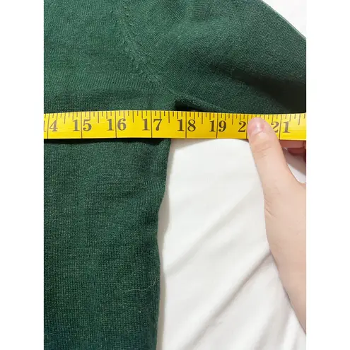 Womens Kidcore Teddy Bear Crewneck Floral Knit Graphic Sweater Size L Green Size L