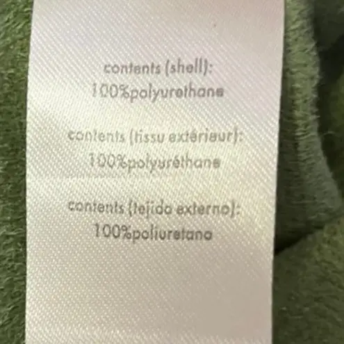 We Wore What Women's Green Faux Leather Vegan Shacket Jacket Shirt Top Size M