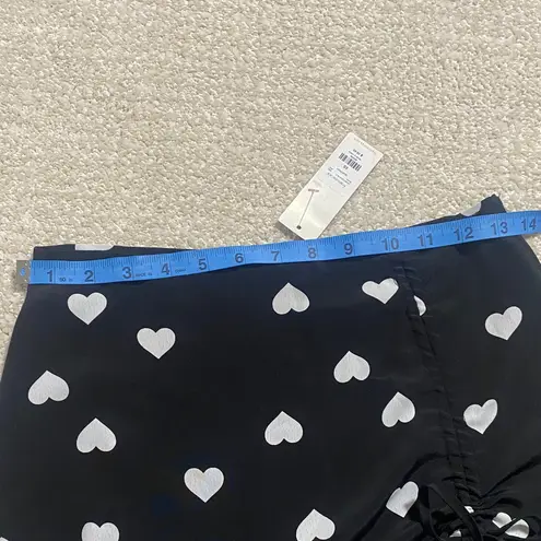 Miami  Black and White Heart Mini Skirt