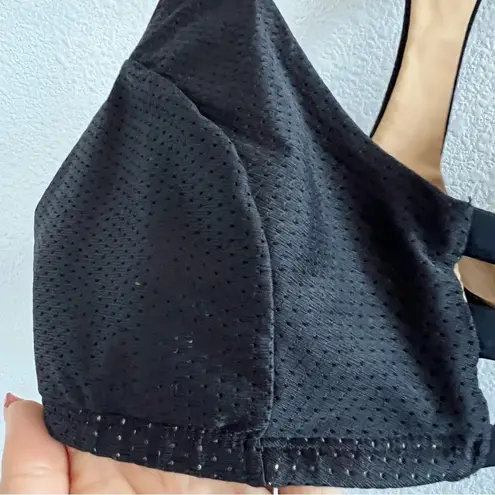 WLFP With Love From Paradise Racerback Bikini Top Mesh Overlay Medium