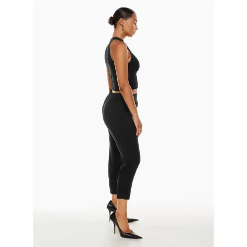 Babaton Aritzia Black Conan Pant Cropped Crepe Trousers Size 6