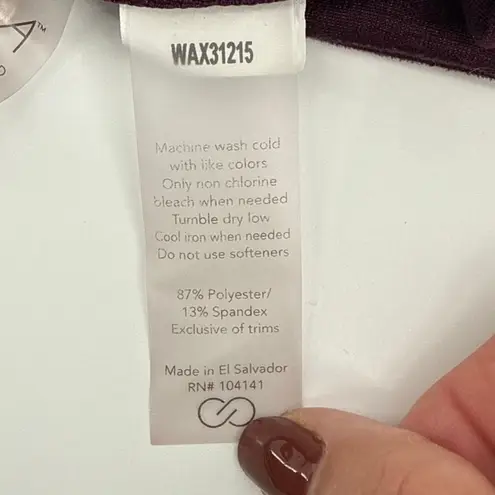 CALIA By Carrie Underwood Warm Collection Funnel Neck Thumbhole Pullover Large Purple