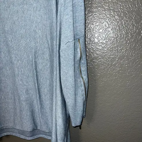 Joseph A . Women’s Blue Cowl Neck Oversized Sweater Size M – Cozy Knit Tunic Top