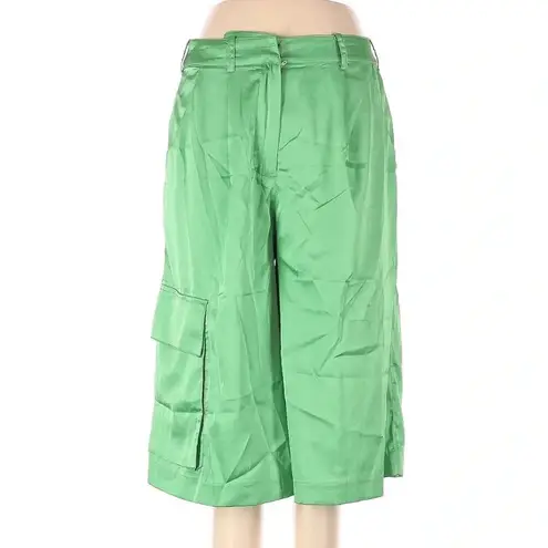 Hutch Anthropologie Green Motif Pleated Utility Shorts Women’s Size XS NWT