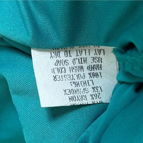 Ruby Rox Size Small Lace Turquoise Formal V Neck Sheath Dress Elegant Wedding